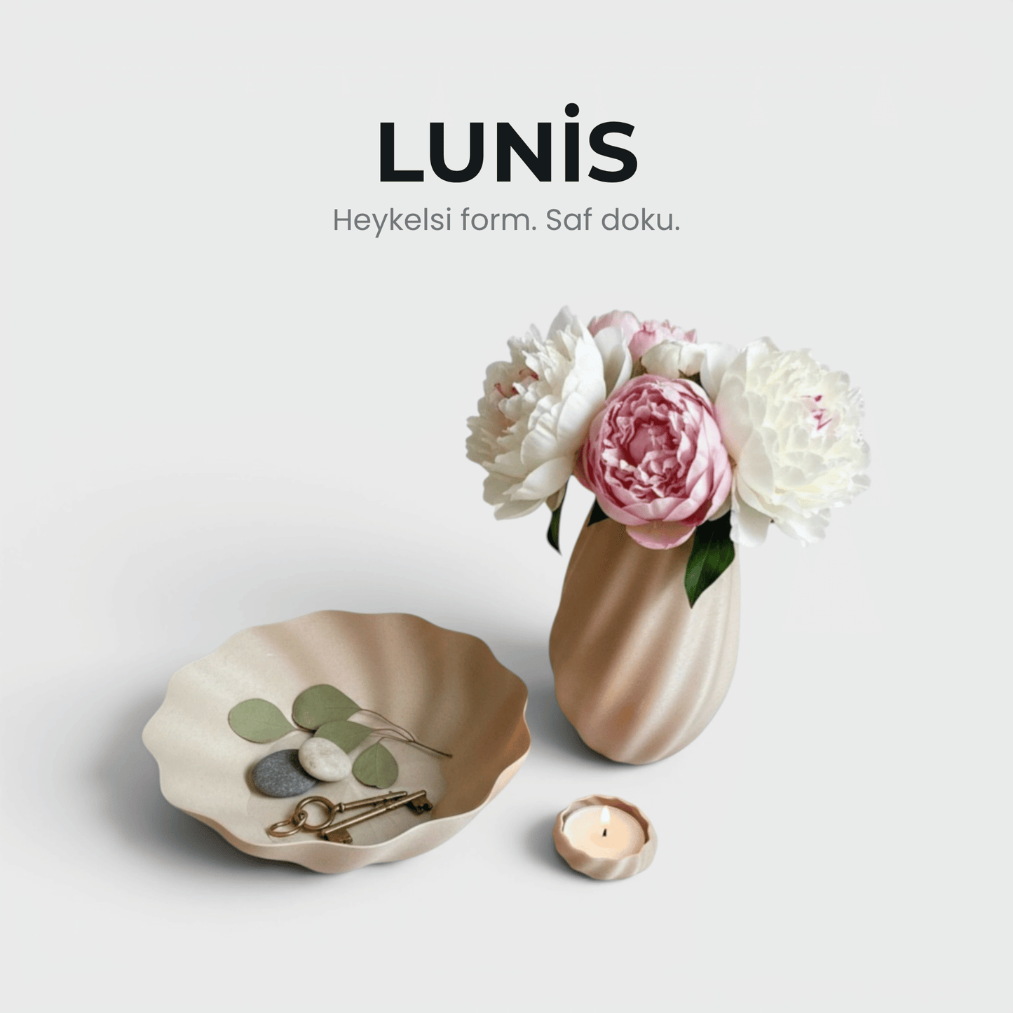 Lunis - Dekoratif 3'lü Set