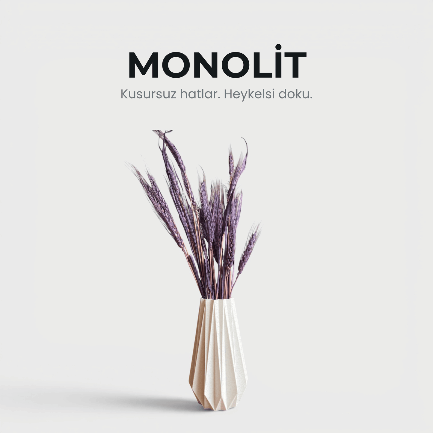 Monolit - Vazo & Kuru Çiçek