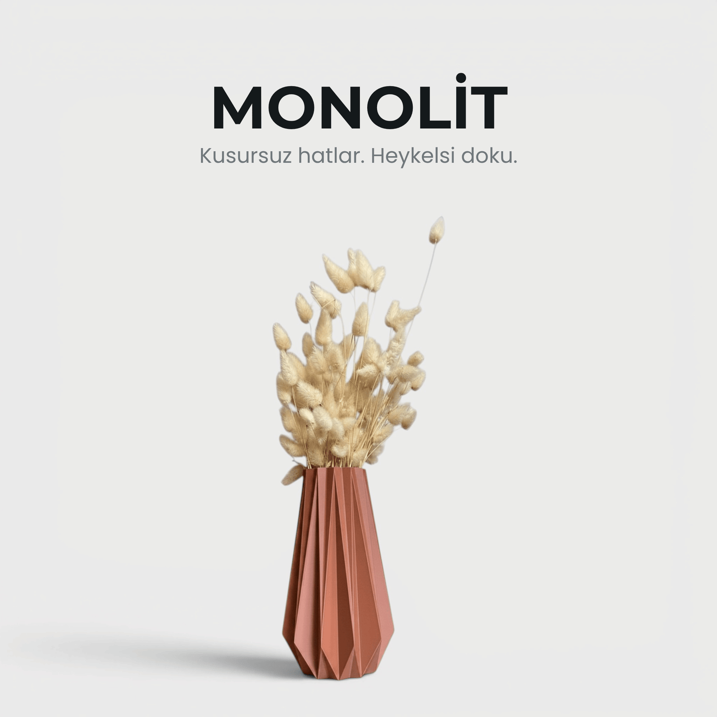 Monolit - Vazo & Kuru Çiçek