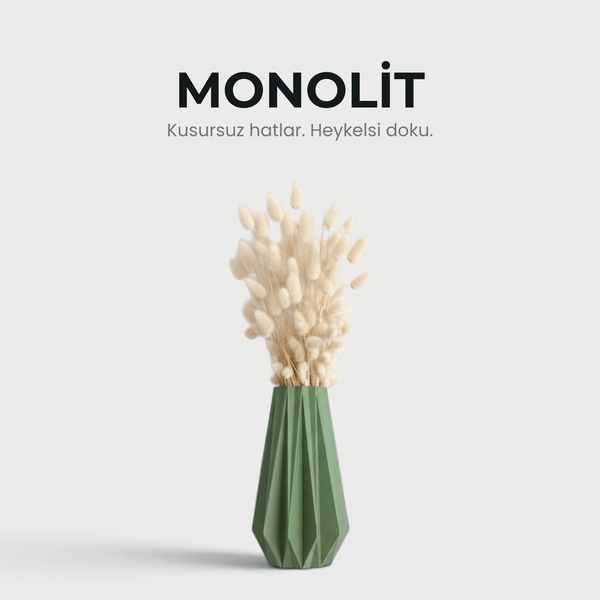 Monolit - Vazo & Kuru Çiçek