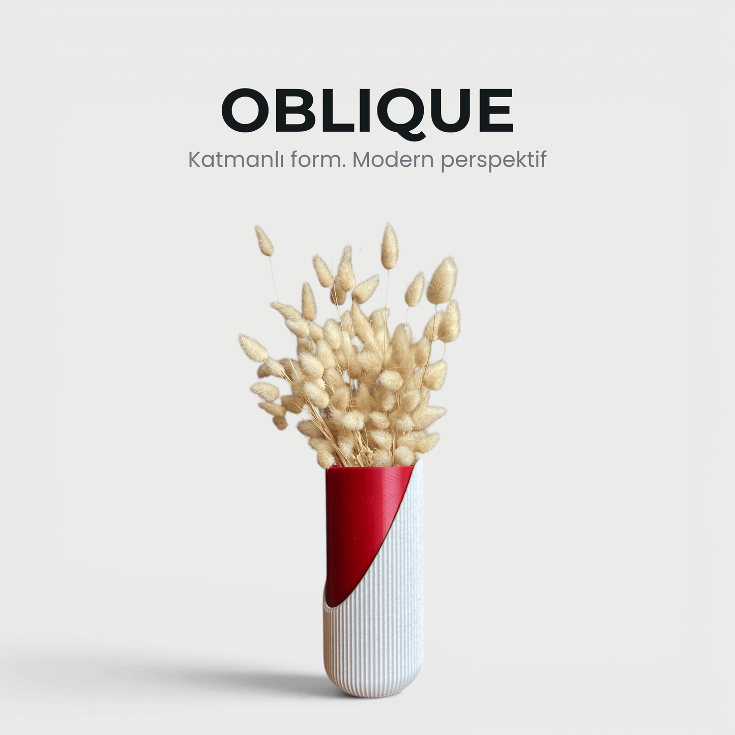 Oblique - Vazo & Kuru Çiçek