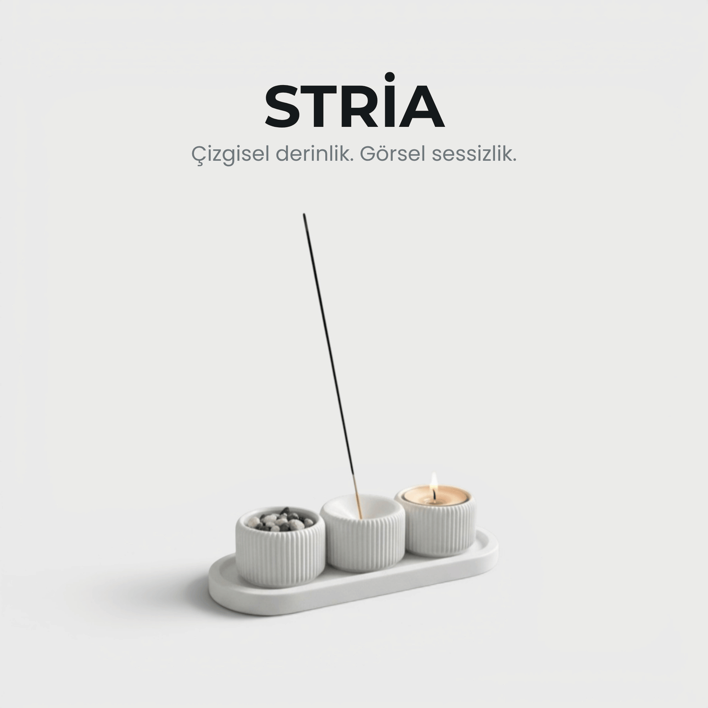 Stria - Dekoratif Mumluk & Tütsülük Seti