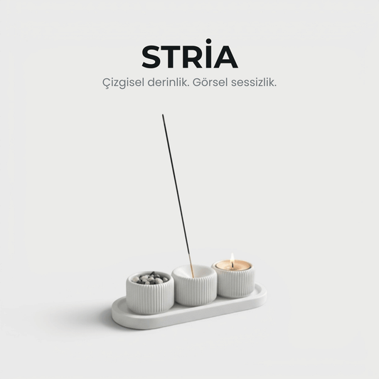 Stria - Dekoratif Mumluk & Tütsülük Seti