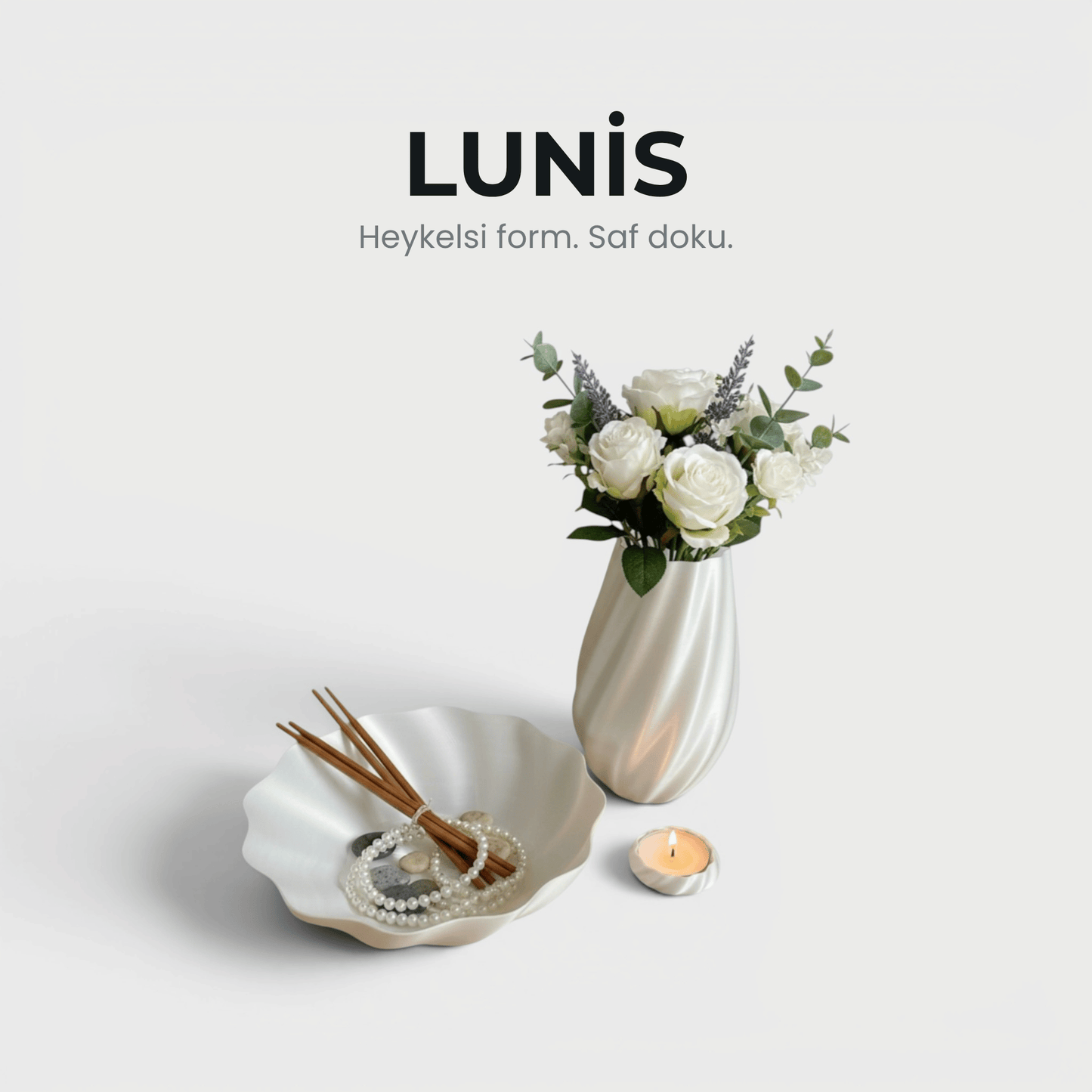 Lunis - Dekoratif 3'lü Set